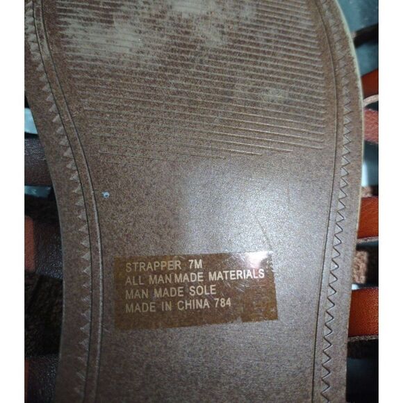 Madden Girl Women's Strapper Style Brown Gladiator Slingback Sandals Size 7M - Picture 9 of 10